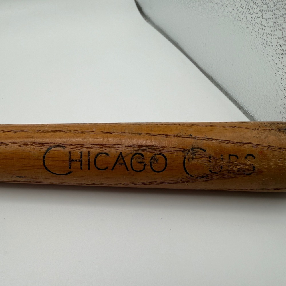 VTG Chicago Cubs Louisville Slugger Hillerich Bradsby 16" Wood Mini Baseball Bat
